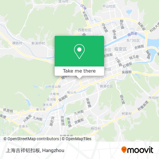 上海吉祥铝扣板 map