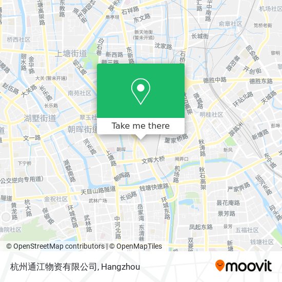 杭州通江物资有限公司 map