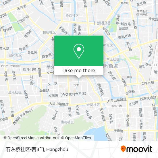石灰桥社区-西3门 map