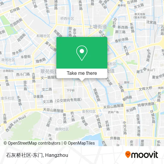 石灰桥社区-东门 map