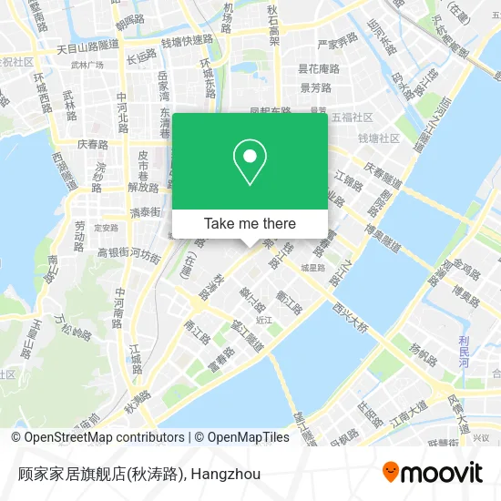 顾家家居旗舰店(秋涛路) map