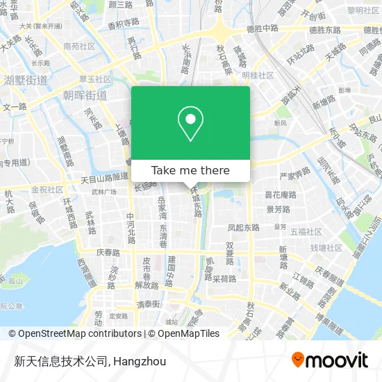 新天信息技术公司 map