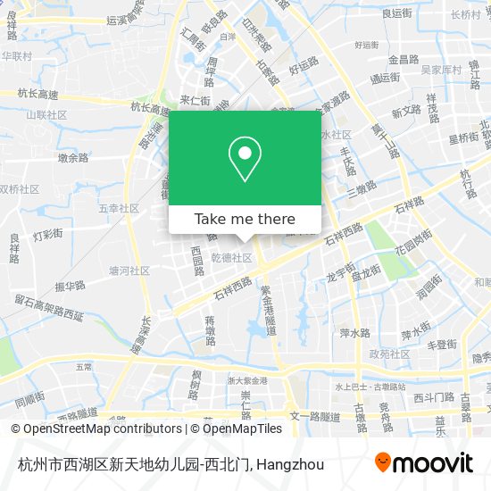 杭州市西湖区新天地幼儿园-西北门 map