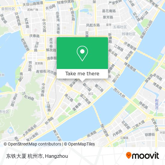 东铁大厦 杭州市 map