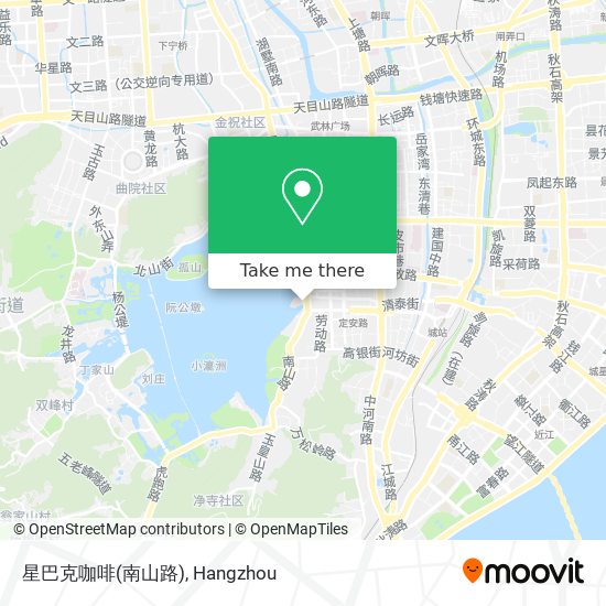 星巴克咖啡(南山路) map
