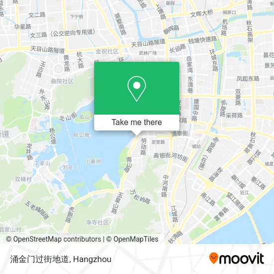 涌金门过街地道 map