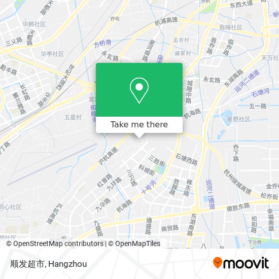 顺发超市 map