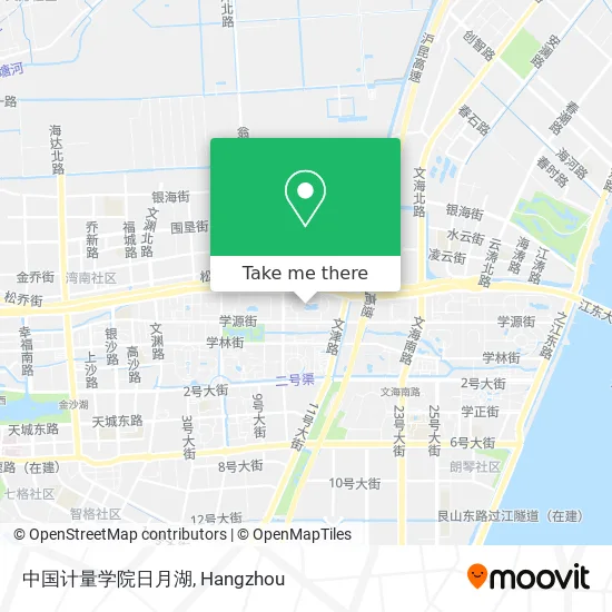 中国计量学院日月湖 map