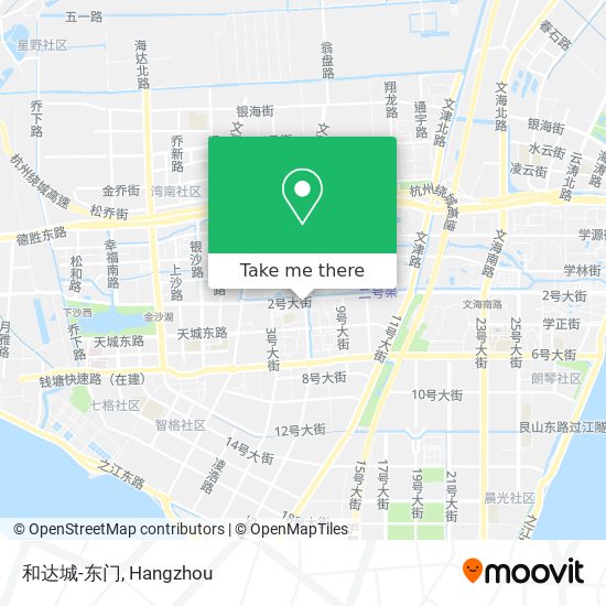 和达城-东门 map