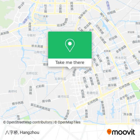八字桥 map