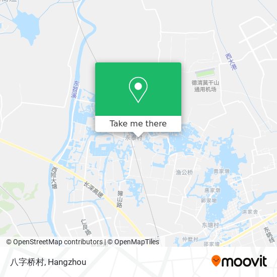 八字桥村 map