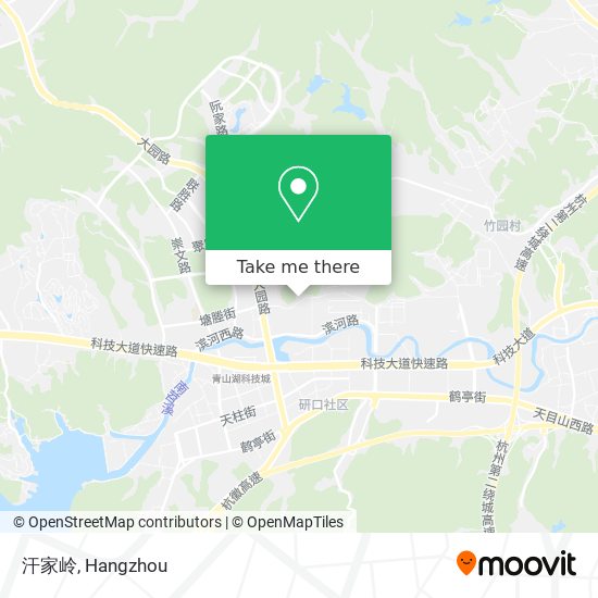 汗家岭 map
