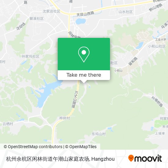 杭州余杭区闲林街道午潮山家庭农场 map