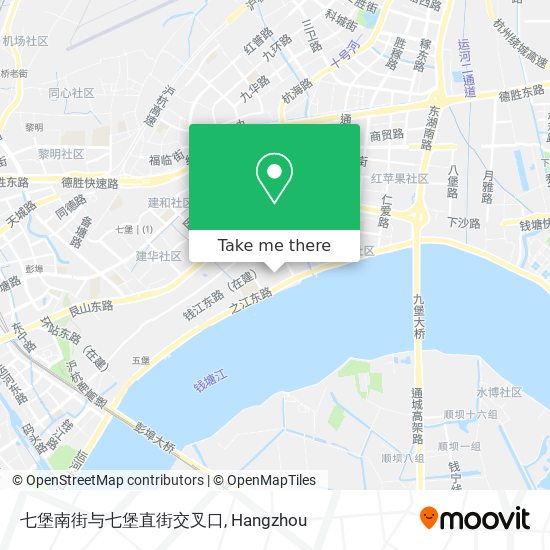七堡南街与七堡直街交叉口 map