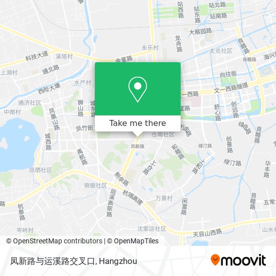 凤新路与运溪路交叉口 map