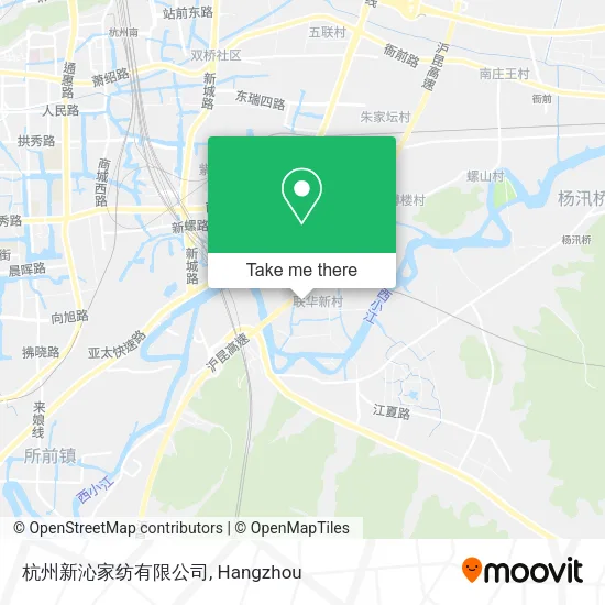 杭州新沁家纺有限公司 map