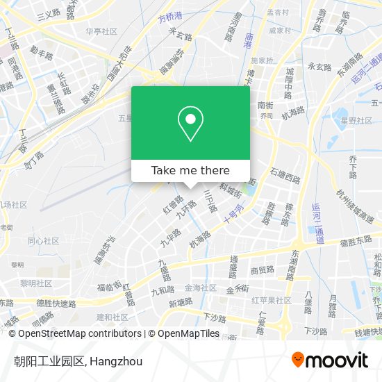 朝阳工业园区 map