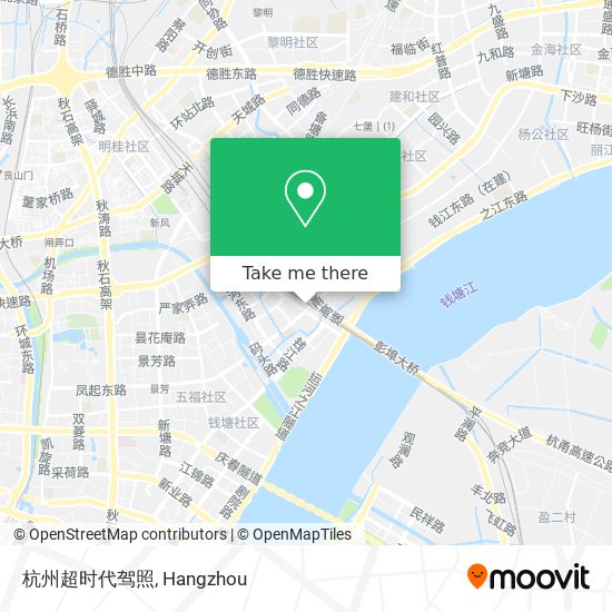 杭州超时代驾照 map