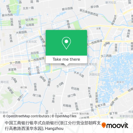 中国工商银行银亭式自助银行(浙江分行营业部朝晖支行高教路西溪华东园) map