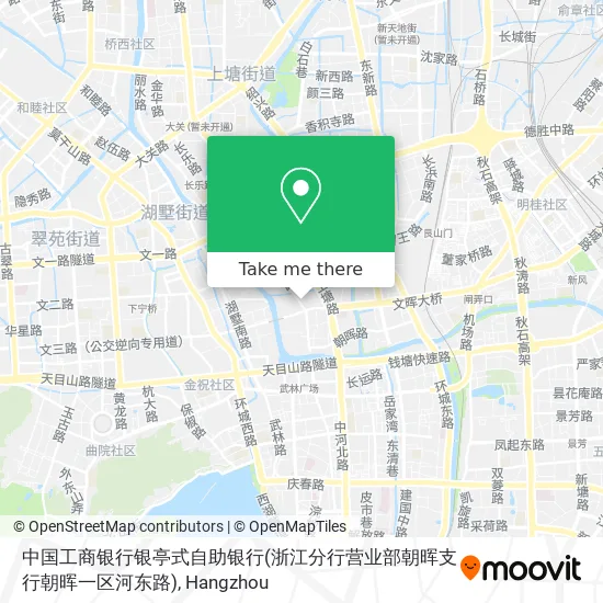 中国工商银行银亭式自助银行(浙江分行营业部朝晖支行朝晖一区河东路) map