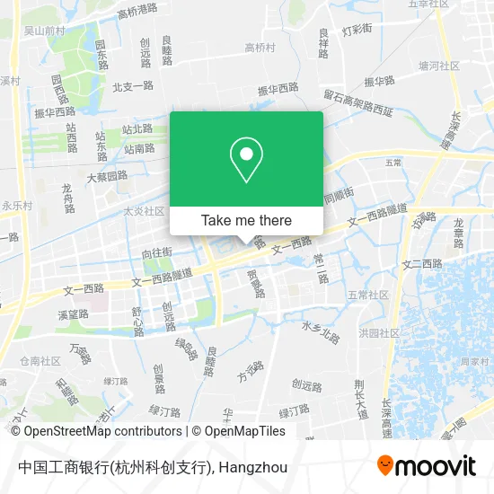 中国工商银行(杭州科创支行) map