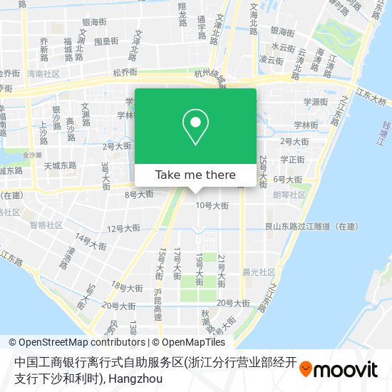 中国工商银行离行式自助服务区(浙江分行营业部经开支行下沙和利时) map