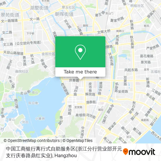 中国工商银行离行式自助服务区(浙江分行营业部开元支行庆春路鼎红实业) map