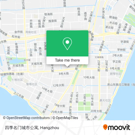 四季名门城市公寓 map