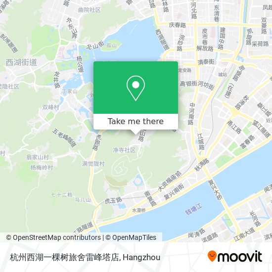 杭州西湖一棵树旅舍雷峰塔店 map