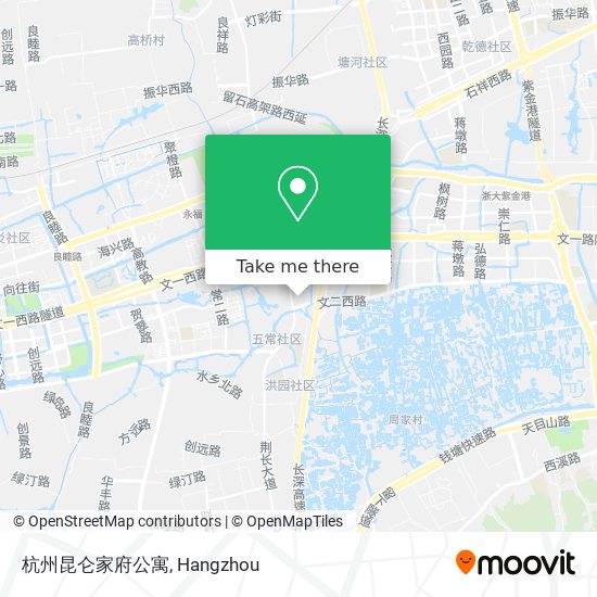 杭州昆仑家府公寓 map