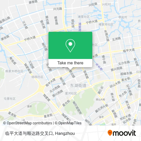 临平大道与顺达路交叉口 map