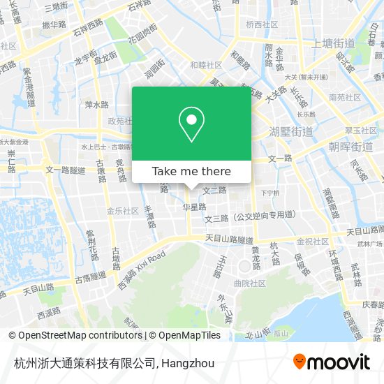 杭州浙大通策科技有限公司 map