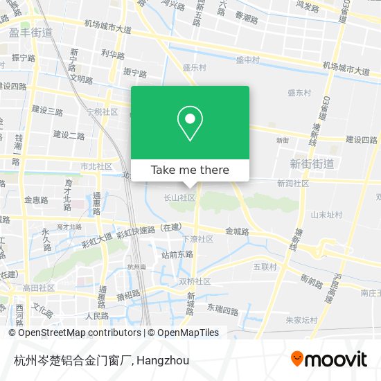 杭州岑楚铝合金门窗厂 map