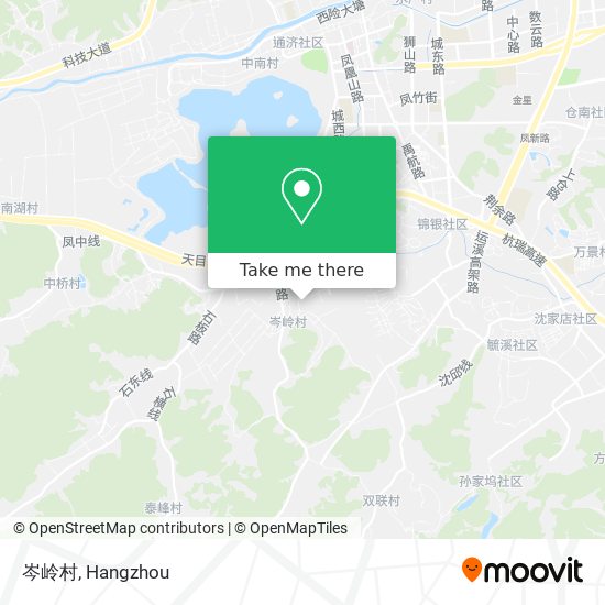 岑岭村 map