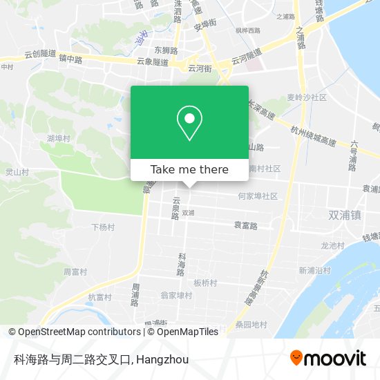 科海路与周二路交叉口 map