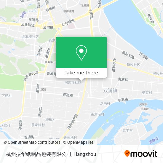 杭州振华纸制品包装有限公司 map