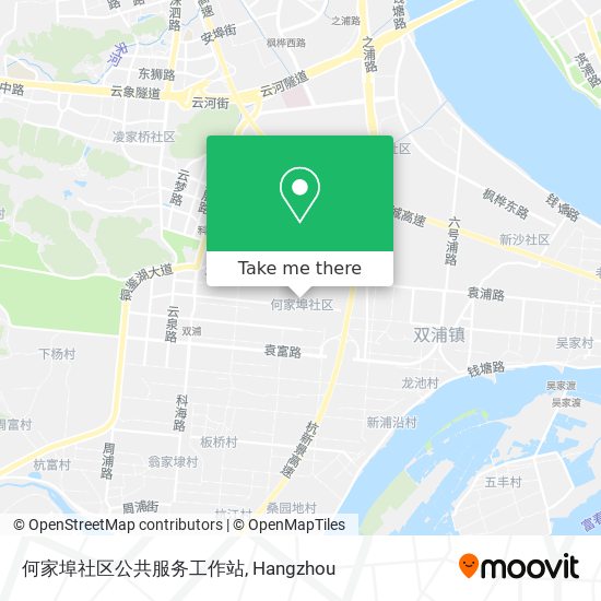 何家埠社区公共服务工作站 map