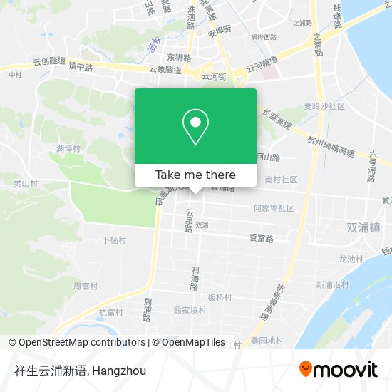祥生云浦新语 map