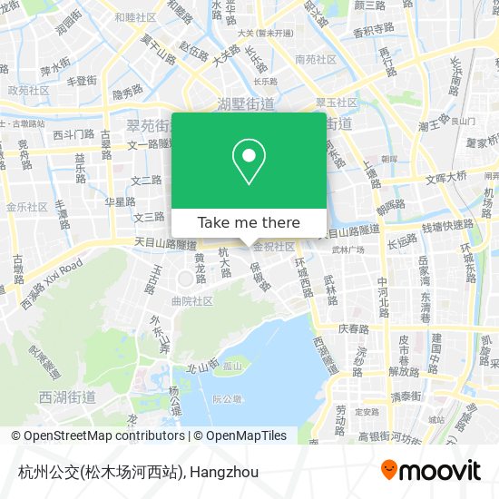 杭州公交(松木场河西站) map