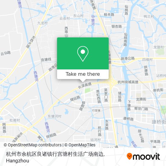 杭州市余杭区良诸镇行宫塘村生活广场南边 map