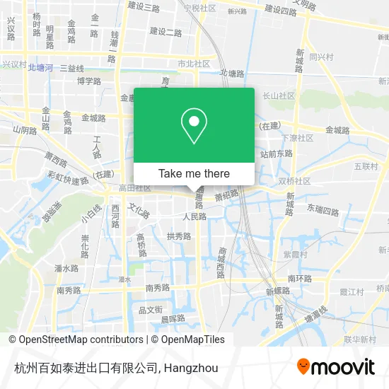 杭州百如泰进出囗有限公司 map