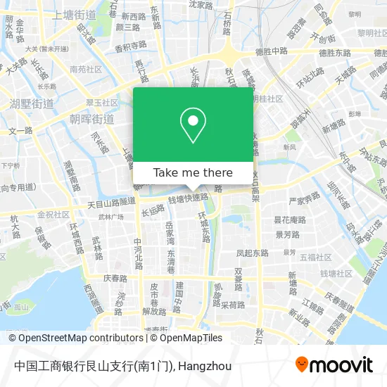 中国工商银行艮山支行(南1门) map