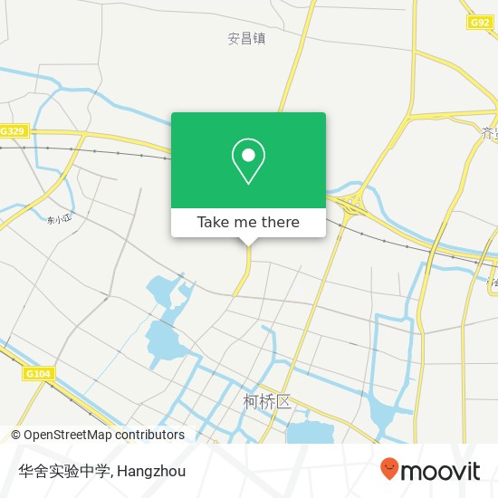 华舍实验中学 map