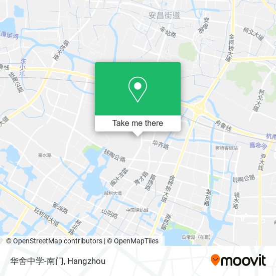 华舍中学-南门 map