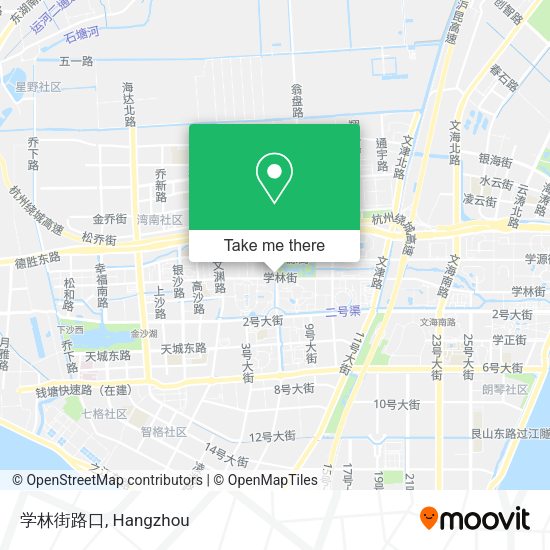 学林街路口 map