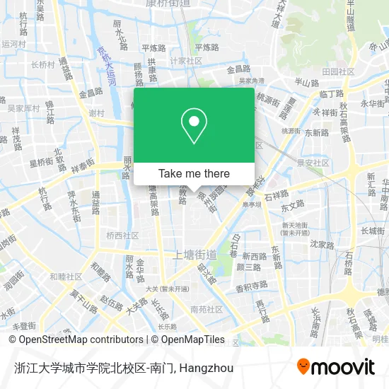 浙江大学城市学院北校区-南门 map