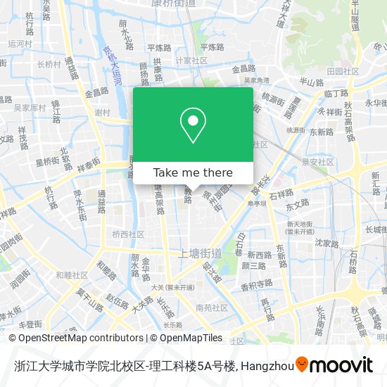 浙江大学城市学院北校区-理工科楼5A号楼 map