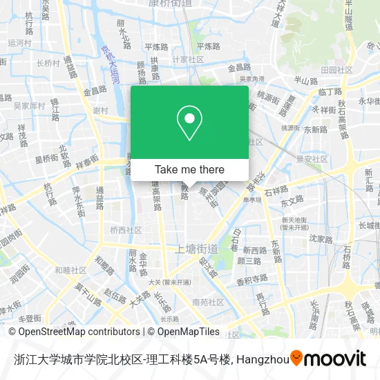 浙江大学城市学院北校区-理工科楼5A号楼 map