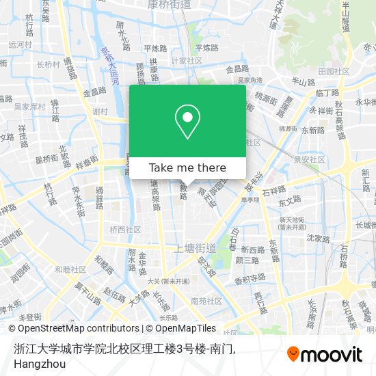 浙江大学城市学院北校区理工楼3号楼-南门 map