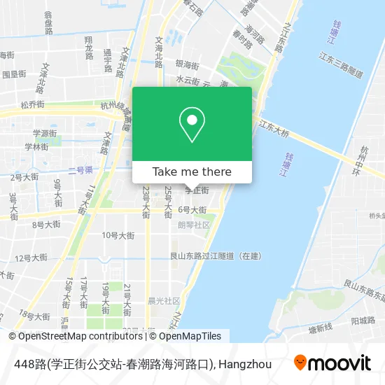 448路(学正街公交站-春潮路海河路口) map